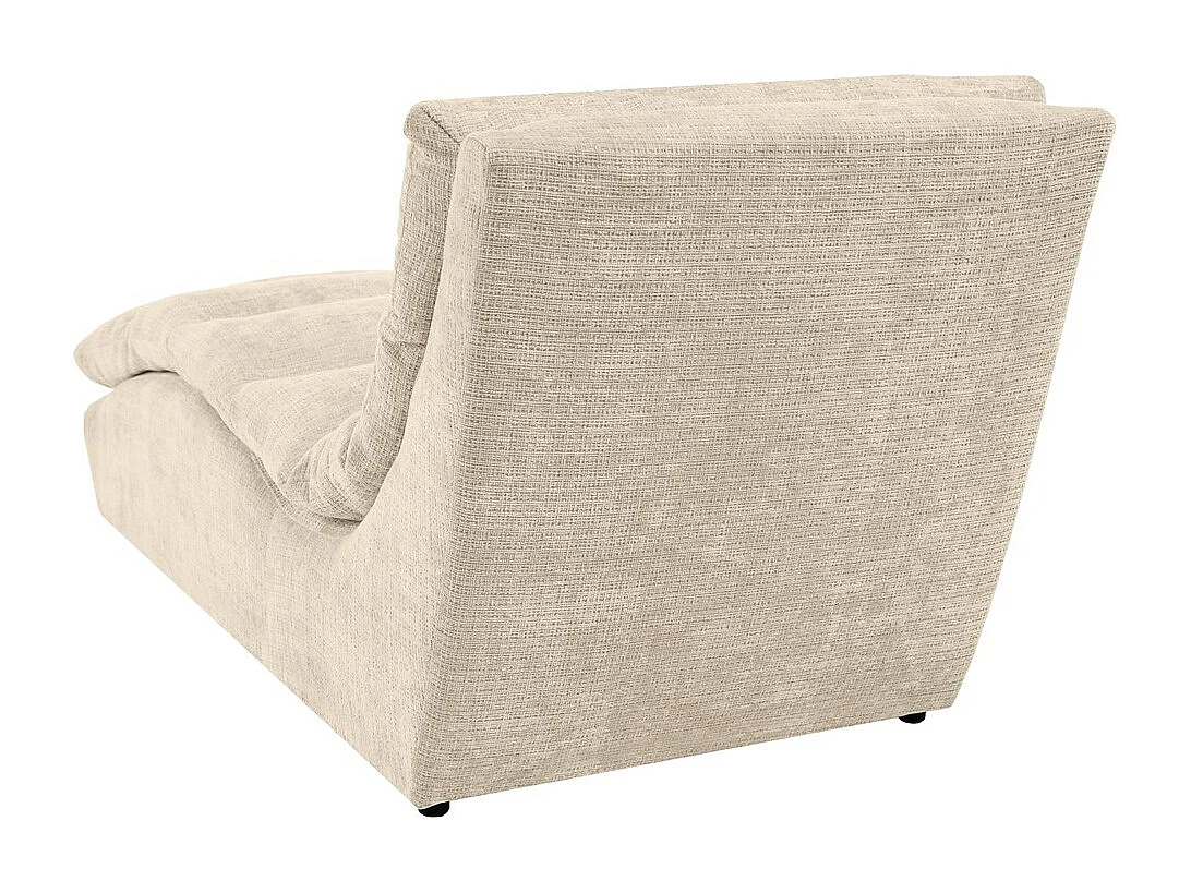 Chaise longue SAN REMO en velours côtelé Beige