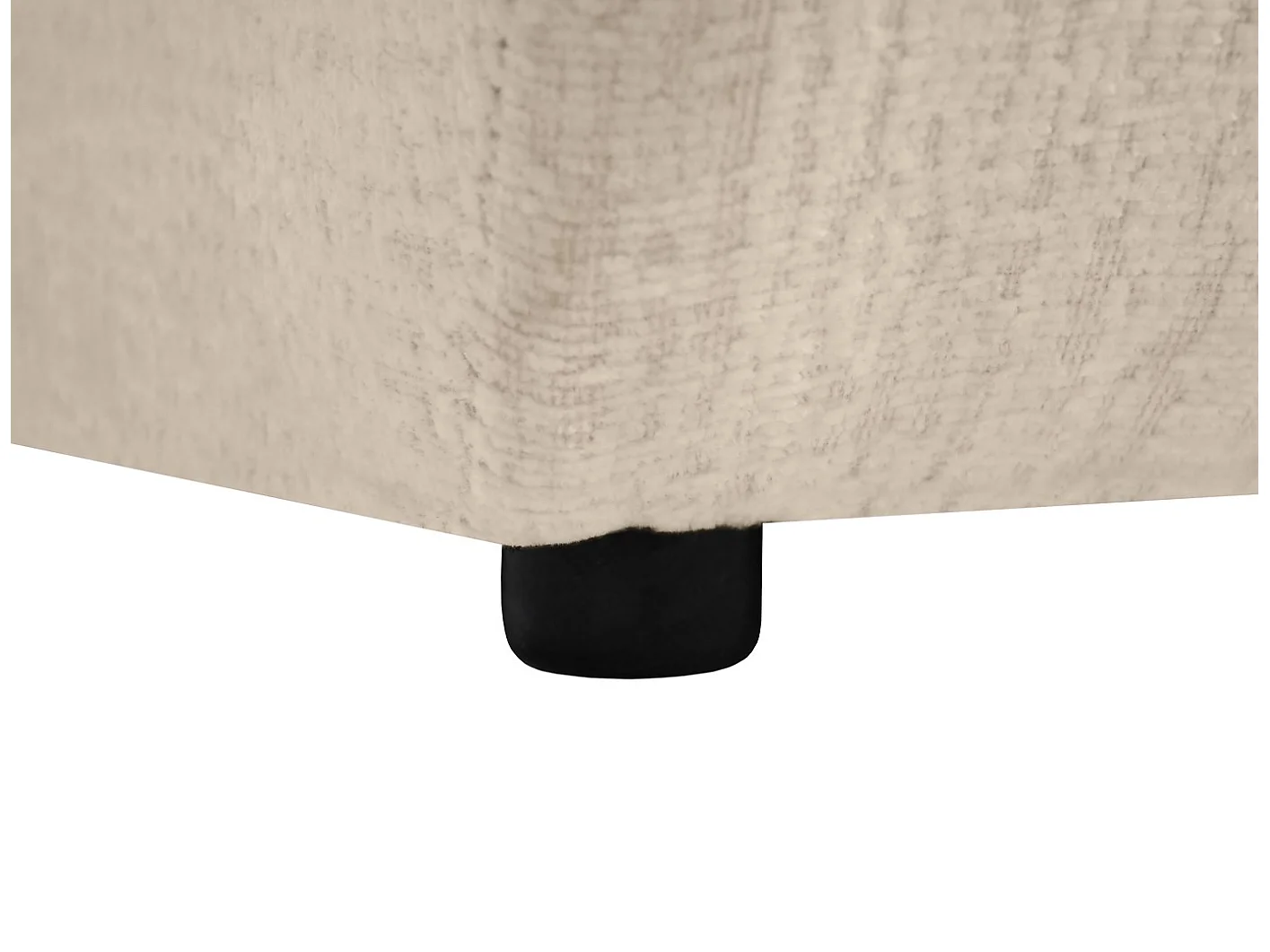 Chaise longue SAN REMO en velours côtelé Beige