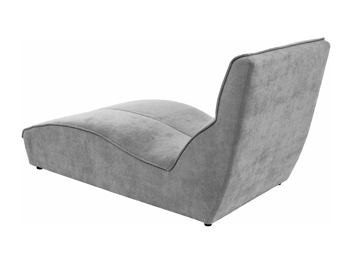 Chaise longue SAN DIEGO en velours noir
