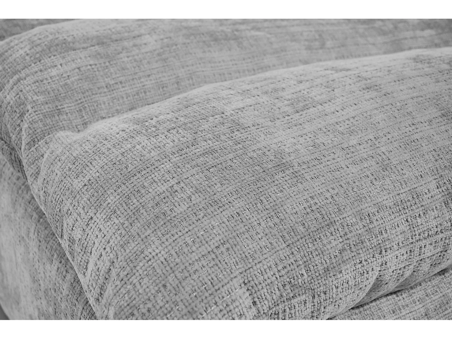 Chaise longue SAN REMO en velours côtelé gris