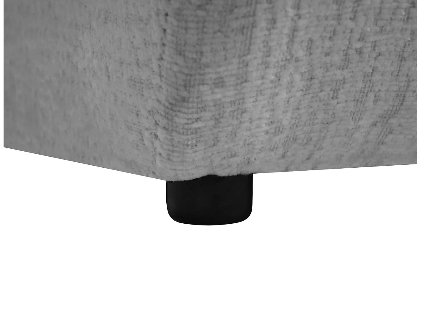 Chaise longue SAN REMO en velours côtelé gris