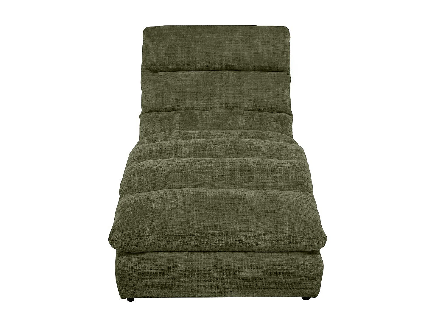 Chaise longue SAN REMO en velours côtelé vert