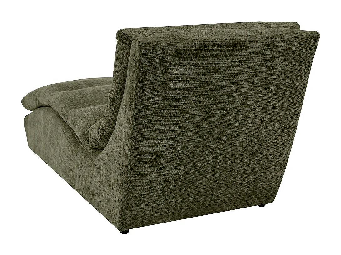 Chaise longue SAN REMO en velours côtelé vert