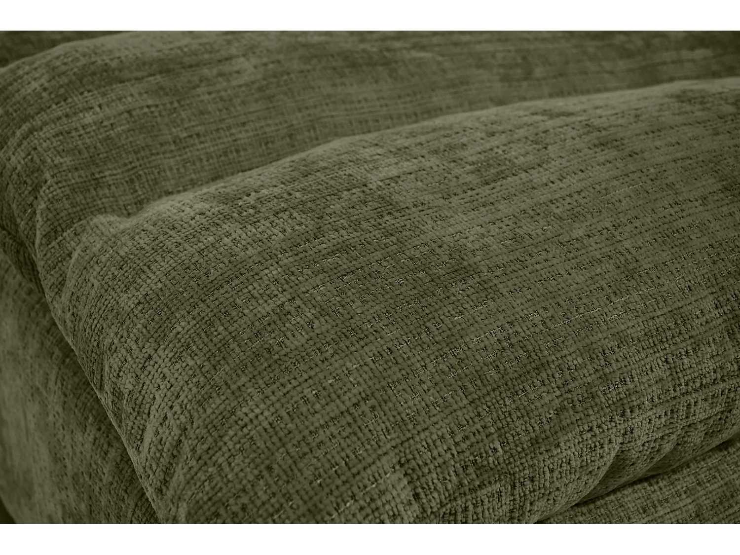 Chaise longue SAN REMO en velours côtelé vert