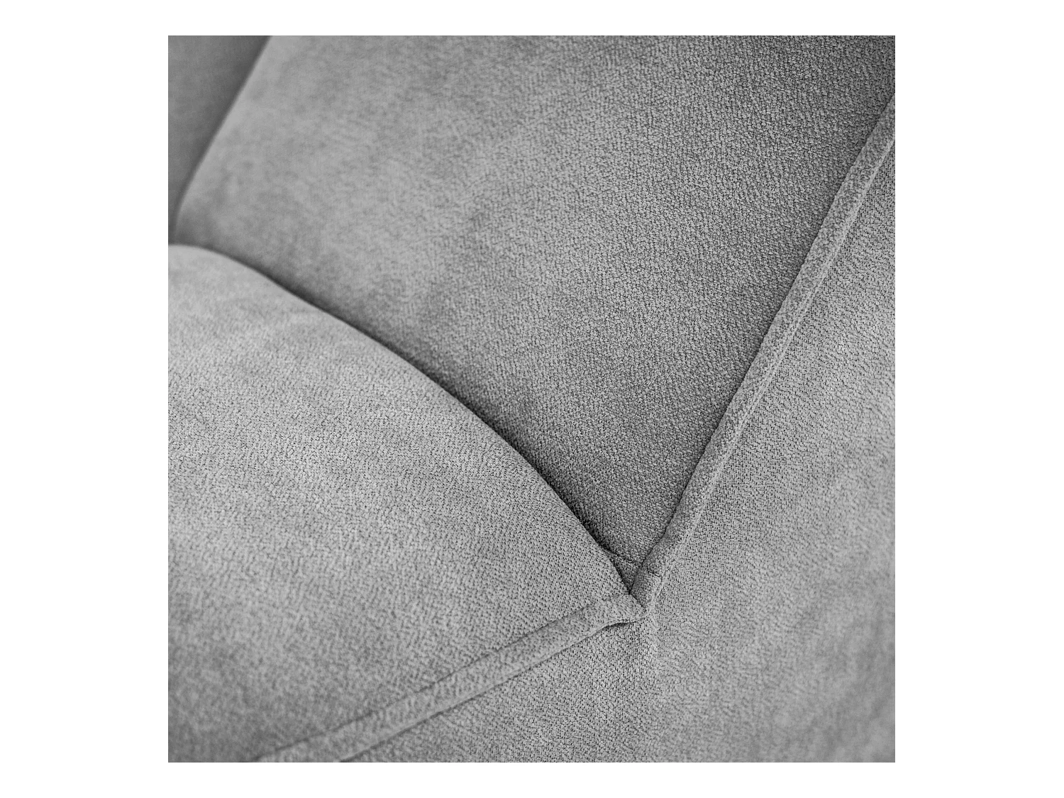 Chaiselongue SAN DIEGO im Velours Hellgrau