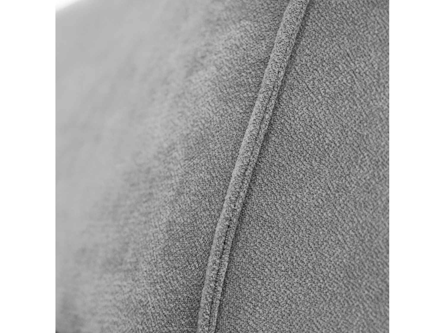 Chaise longue SAN DIEGO en velours gris clair