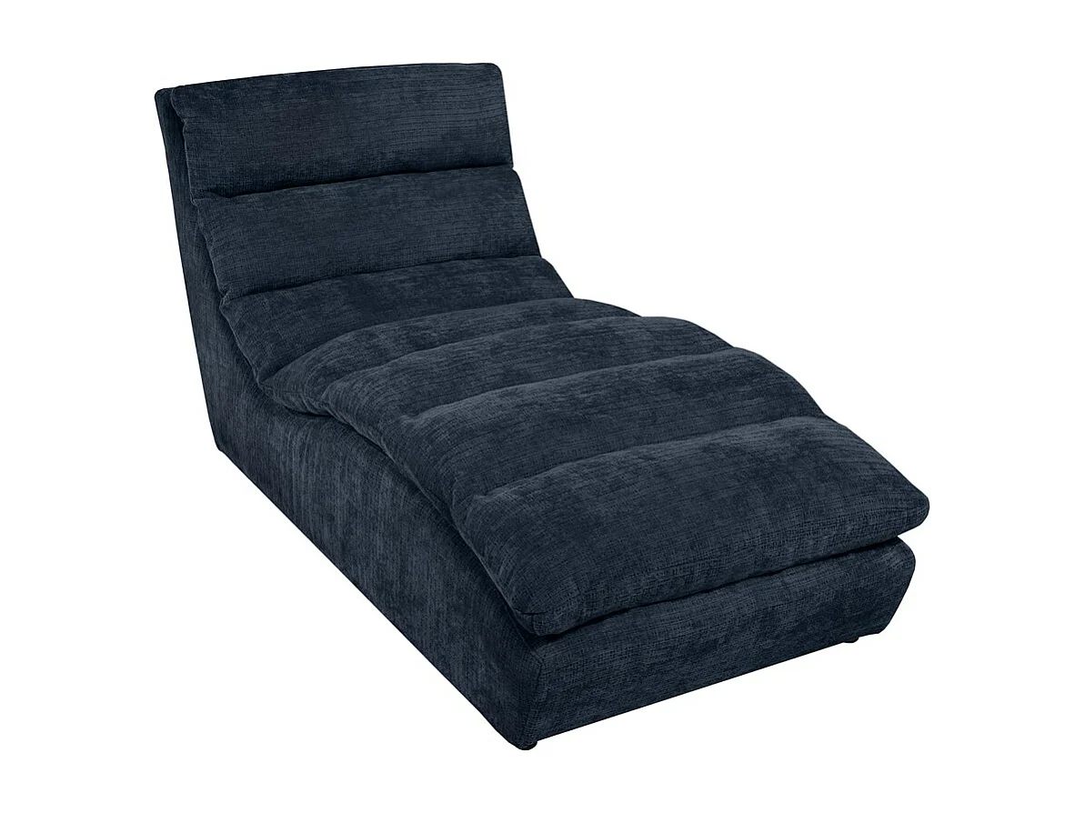 Chaiselongue SAN REMO im Cordstoff Dunkelblau