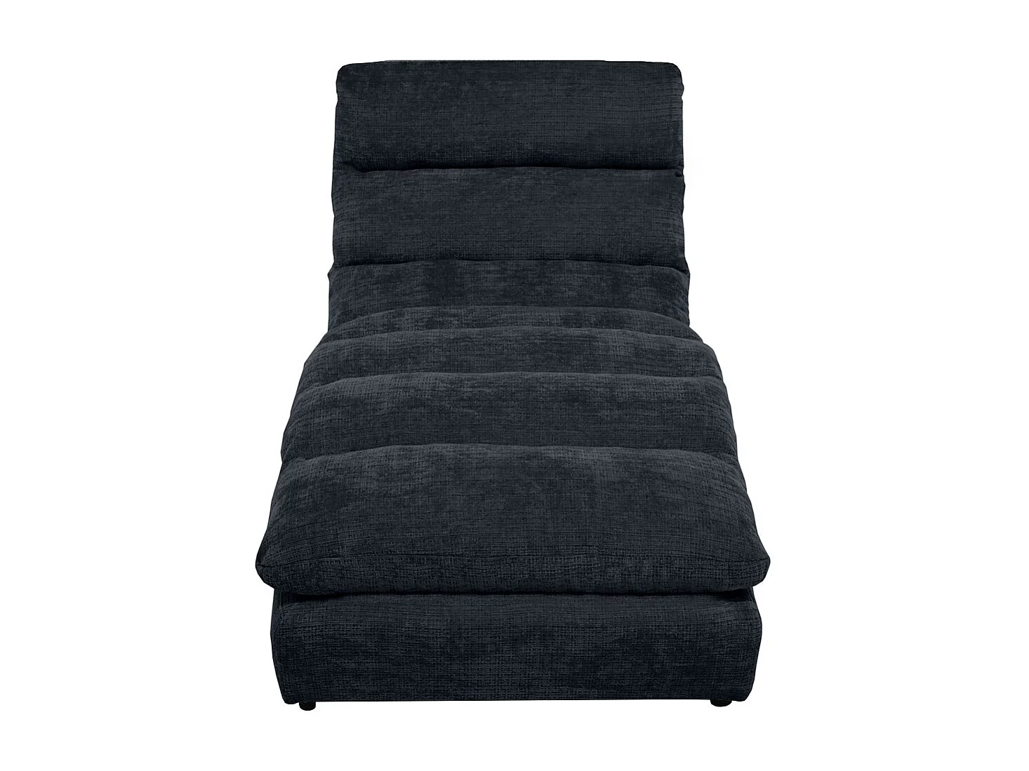 Chaise longue SAN REMO en velours côtelé bleu foncé