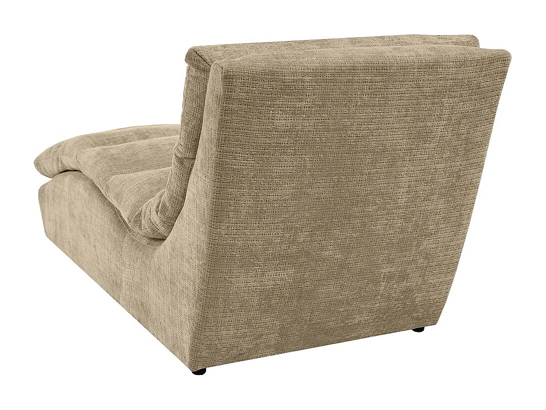 Chaise longue SAN REMO en velours côtelé Cappuccino