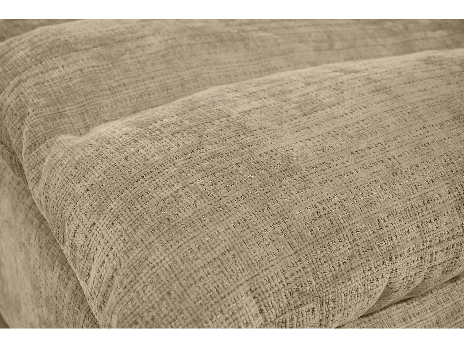 Chaise longue SAN REMO en velours côtelé Cappuccino