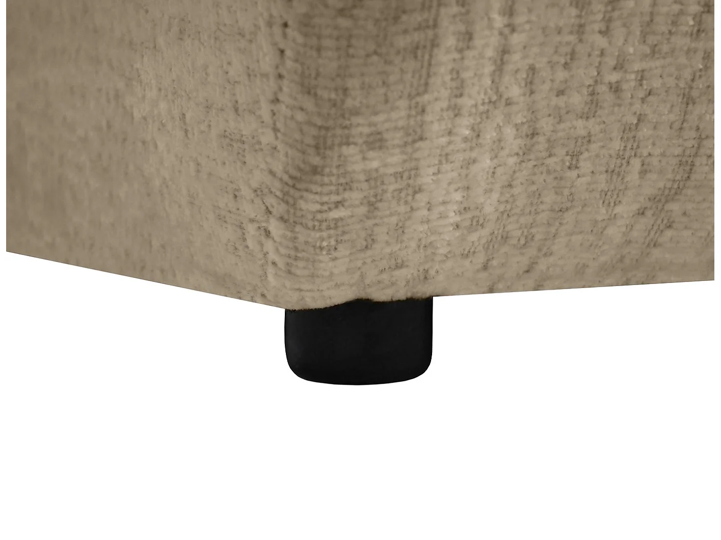 Chaise longue SAN REMO en velours côtelé Cappuccino