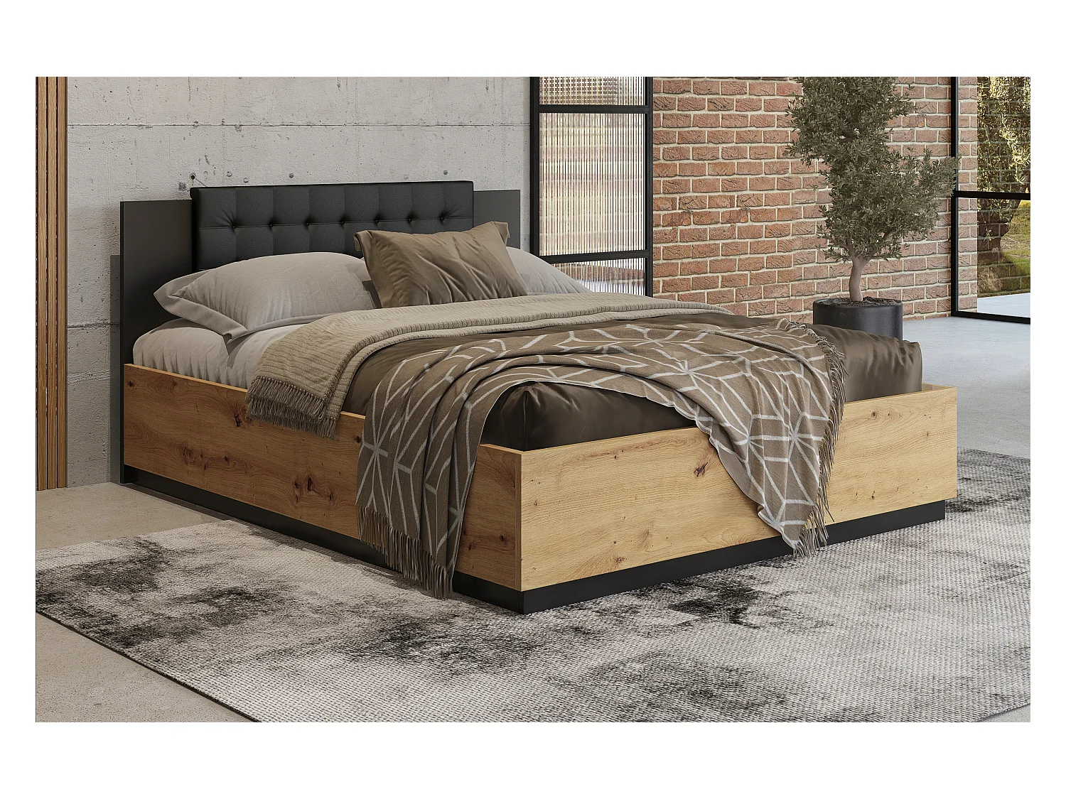 Doppelbett SIGMA 140 cm