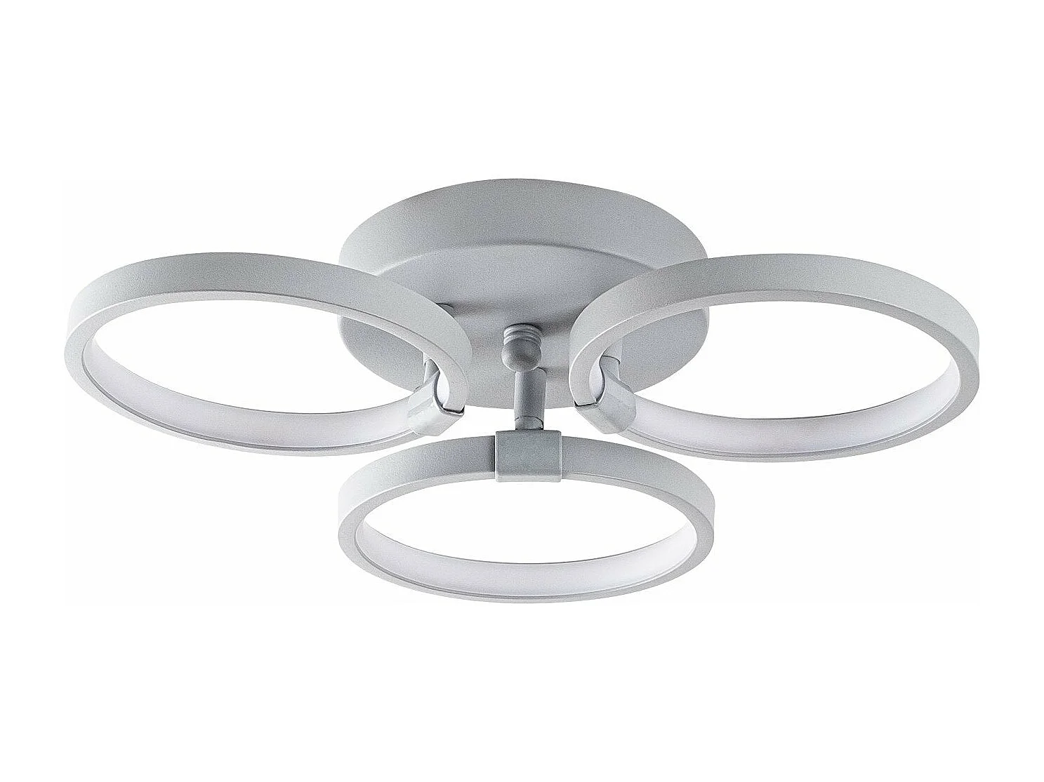 Plafonnier à LED Kandaa D37xH32cm Métal Gris