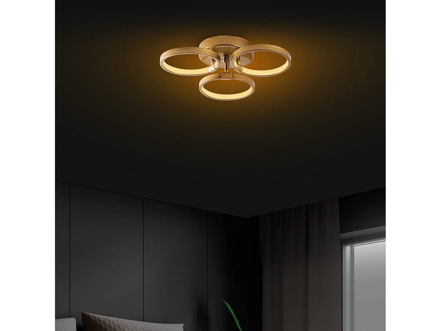 Candeeiro Dourado Elegante para Iluminação Sofisticada