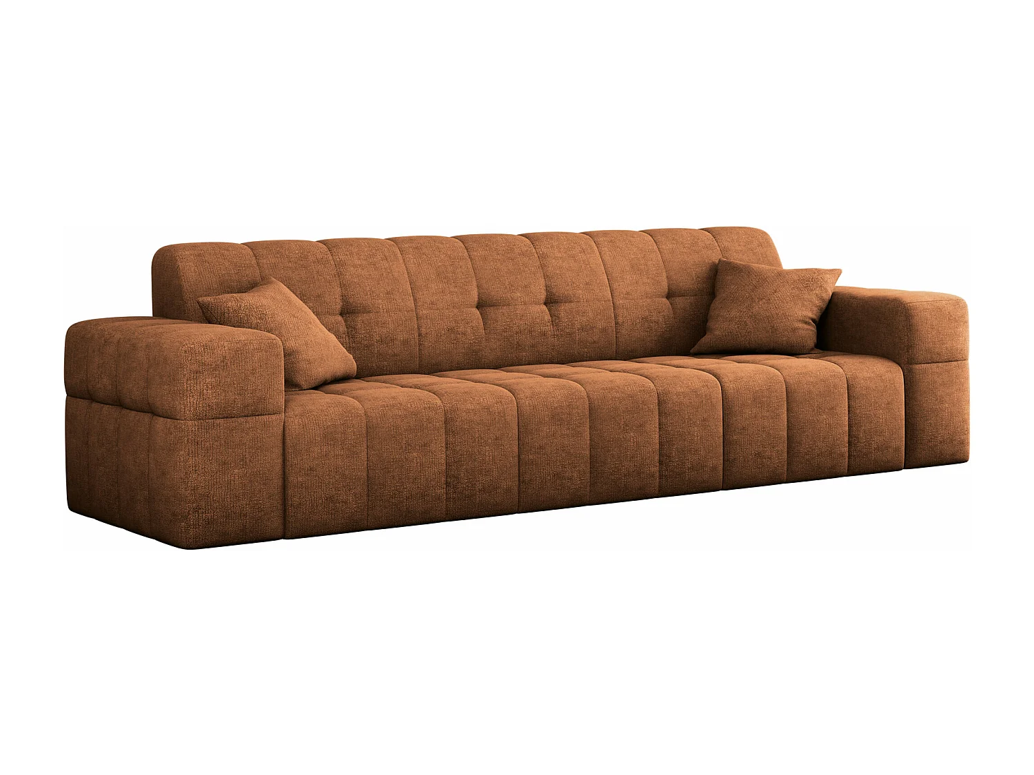 Canapé 3 places série NIMES tissu élégant Perfect Harmony Orange