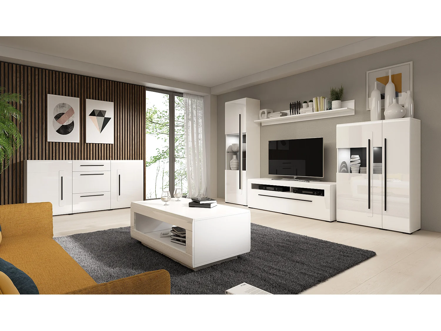 Table basse avec espace de rangement TULSA 110×60 cm