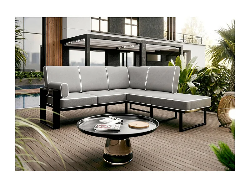 Coin de jardin VERDINO avec cadre métallique anthracite