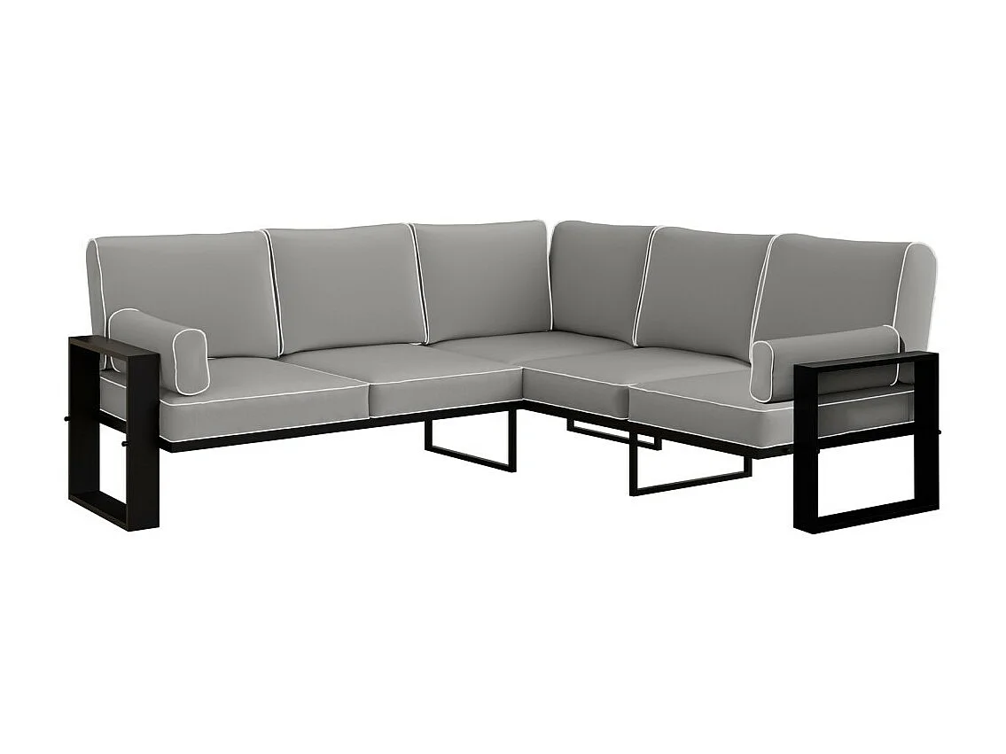 Tuinhoek VERDINO 2R2 met metalen frame antraciet