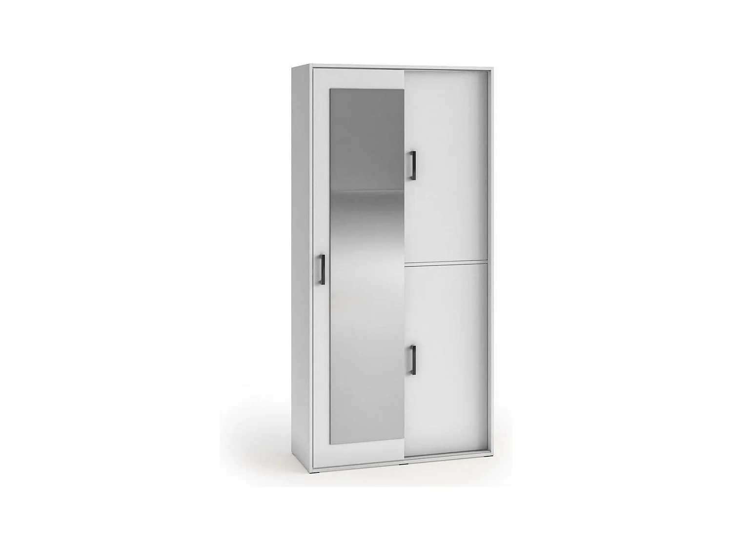 Hangkast Lang 100/205/40 cm 3-deurs wit