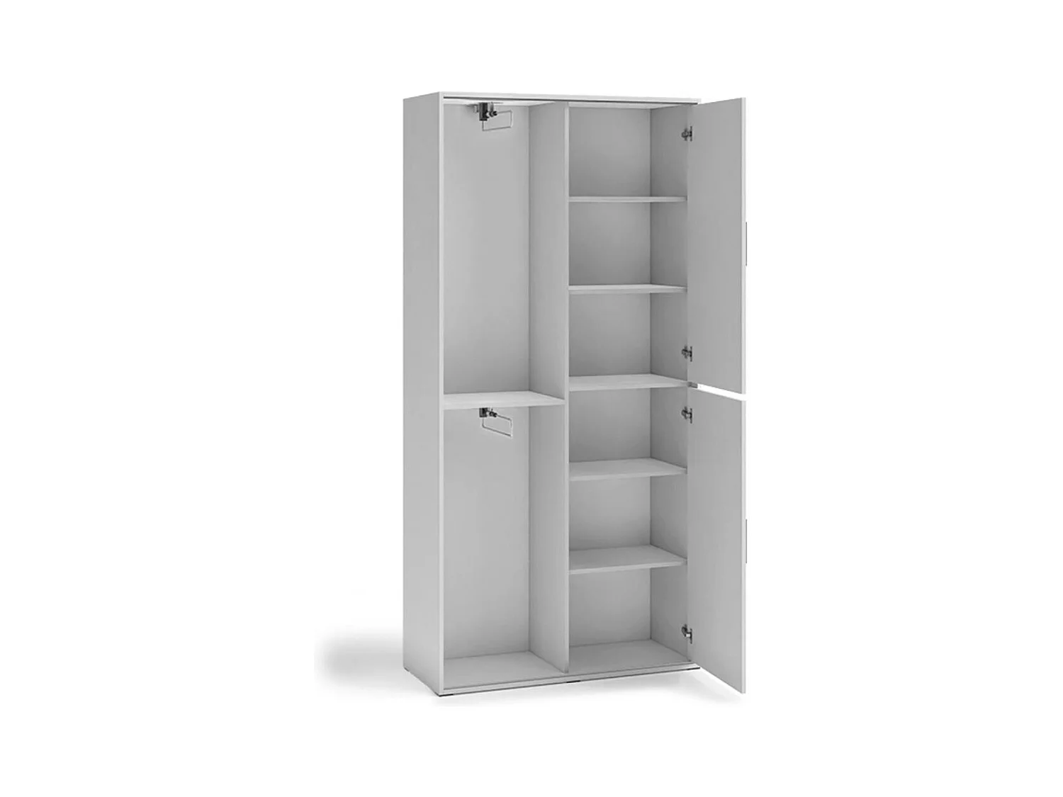 ARMOIRE À PORTES FERMÉES Lano 100/205/40 cm 3 portes blanc