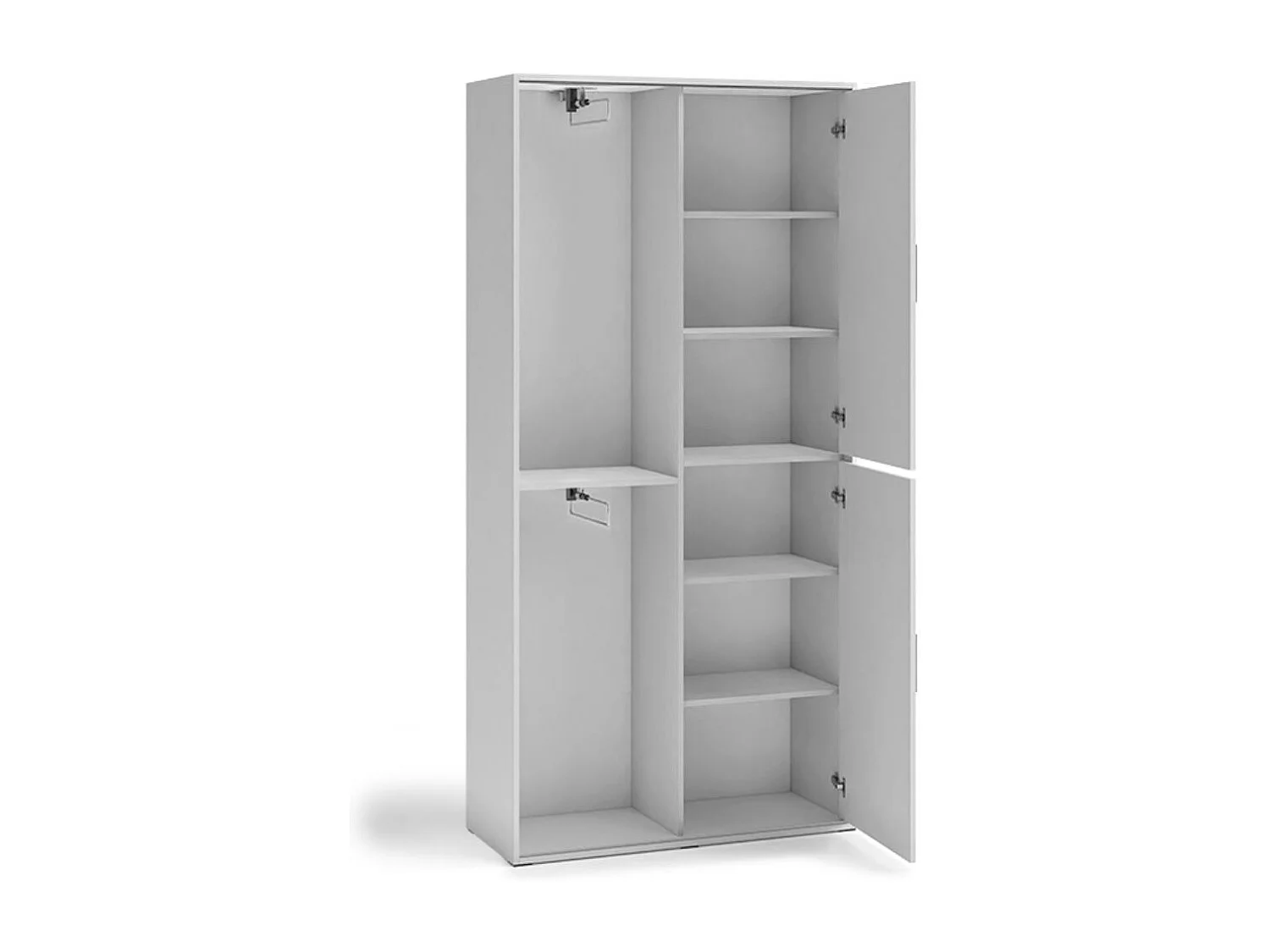 ARMOIRE À PORTES FERMÉES Lano 100/205/40 cm 3 portes blanc