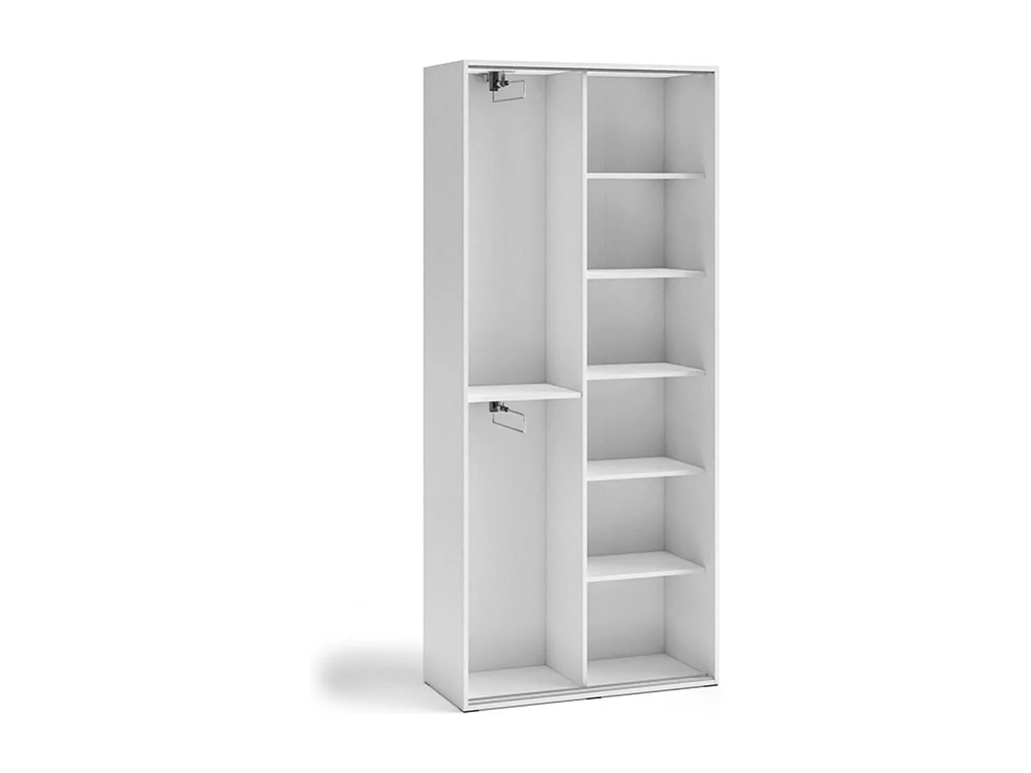 ARMOIRE À PORTES FERMÉES Lano 90/205/40 cm 2 portes blanc