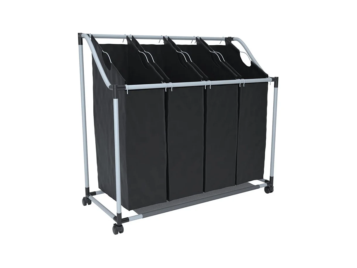 Trieuse à linge avec 4 sacs gris