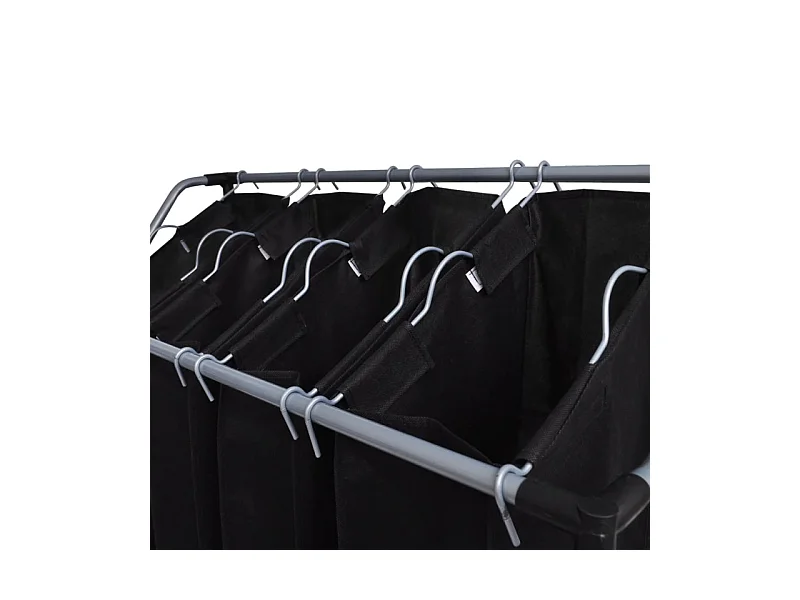 Trieuse à linge avec 4 sacs gris