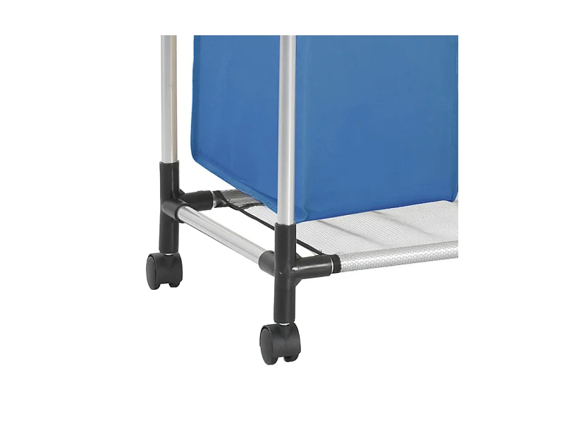 Trieuse à linge avec 4 sacs Bleu Acier