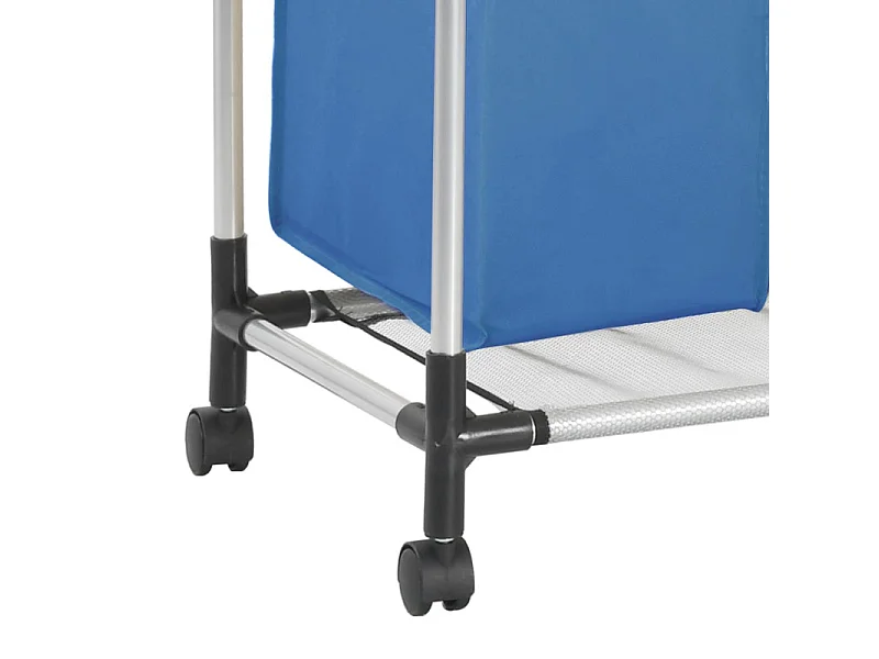 Trieuse à linge avec 4 sacs Bleu Acier