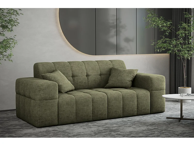 Bank 2-zits Bankserie NIMES stijlvolle stof Perfect Harmony Green