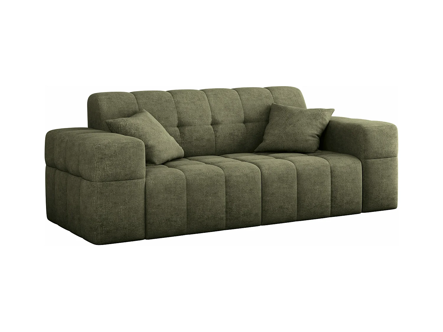 Sofa 2 sitzer Couch serie NIMES stilvol Stoff Perfect Harmony Grün