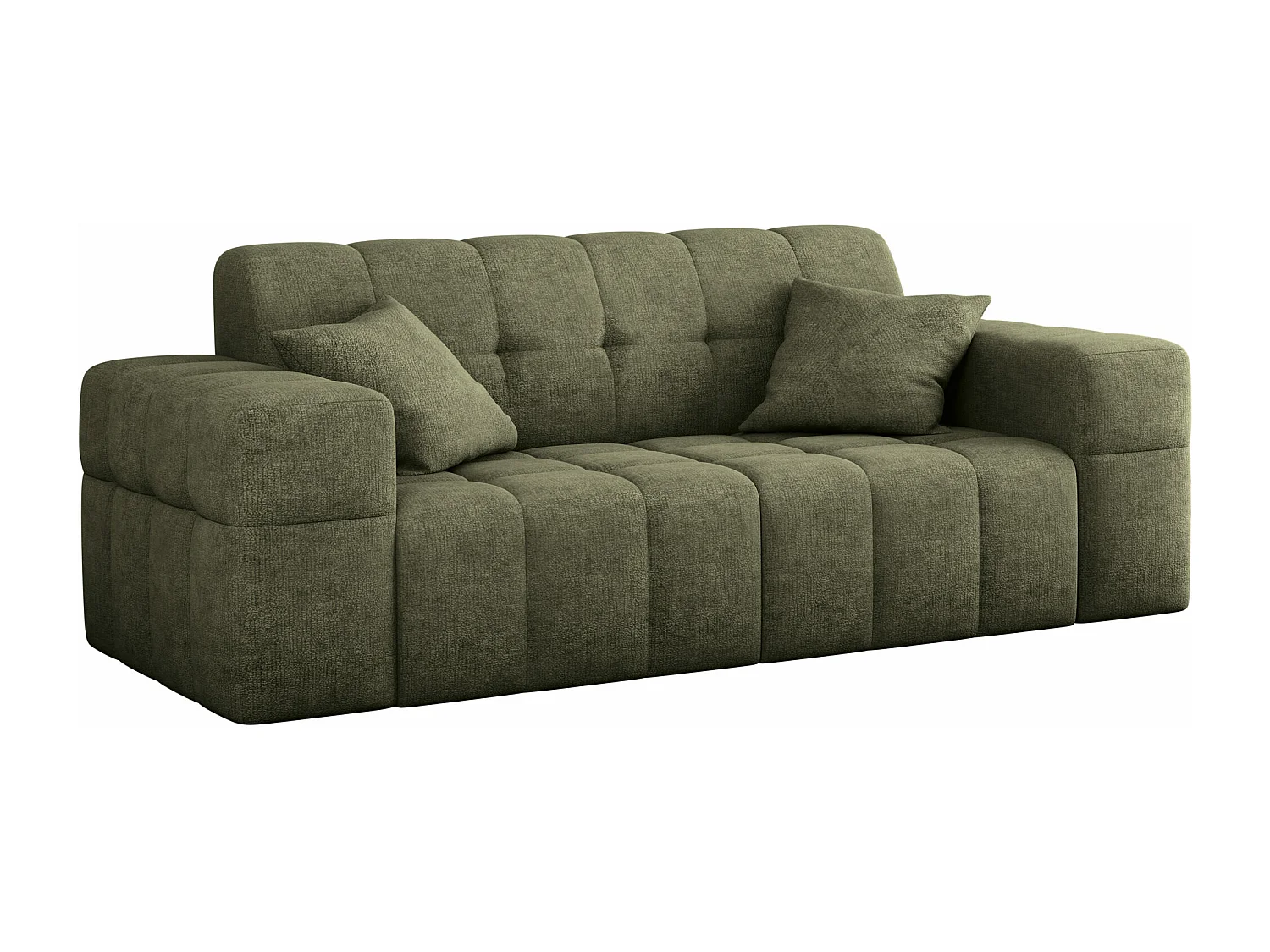 Sofa 2 sitzer Couch serie NIMES stilvol Stoff Perfect Harmony Grün