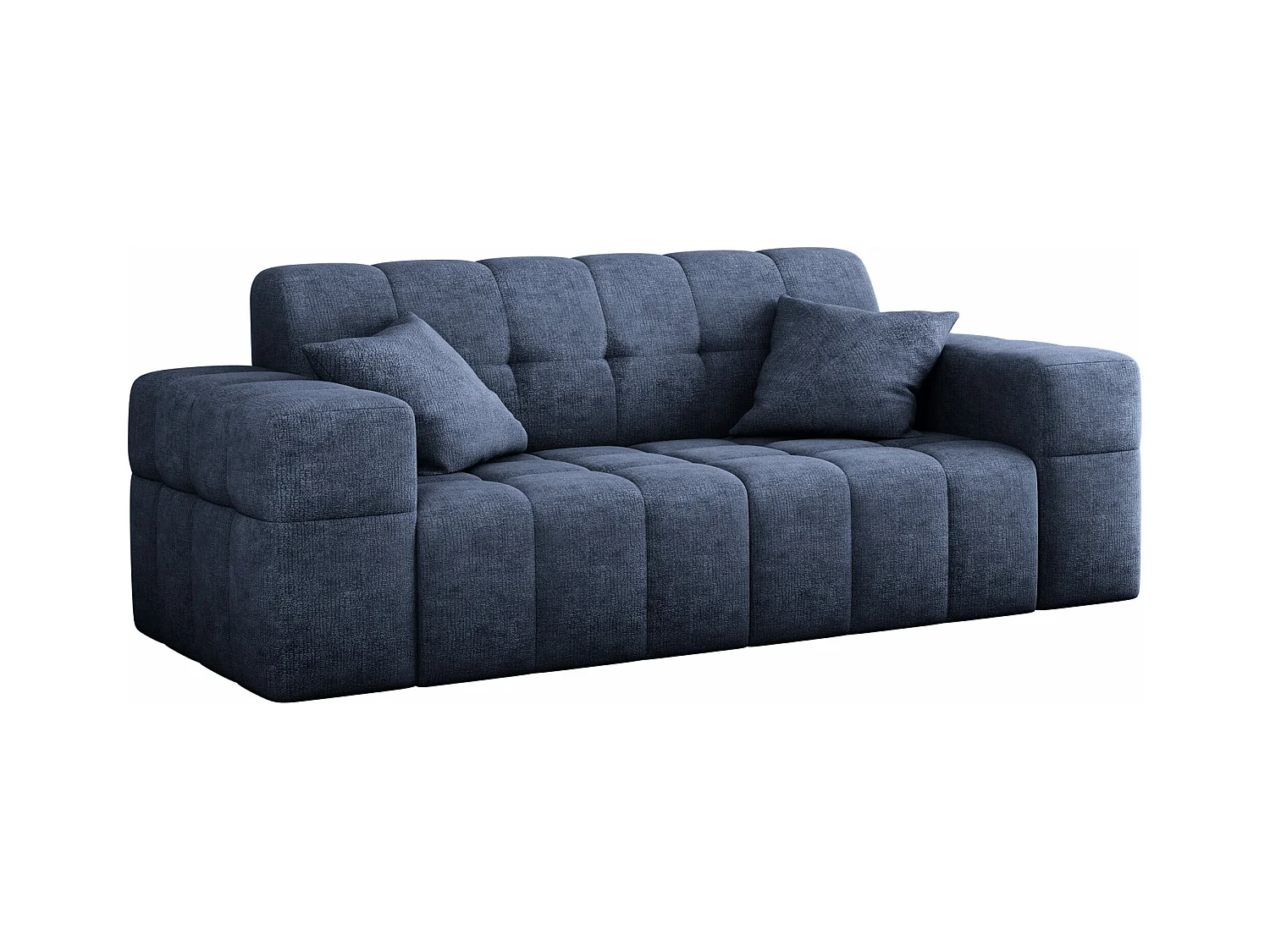 Sofa 2 sitzer Couch serie NIMES stilvol Stoff Perfect Harmony Blau