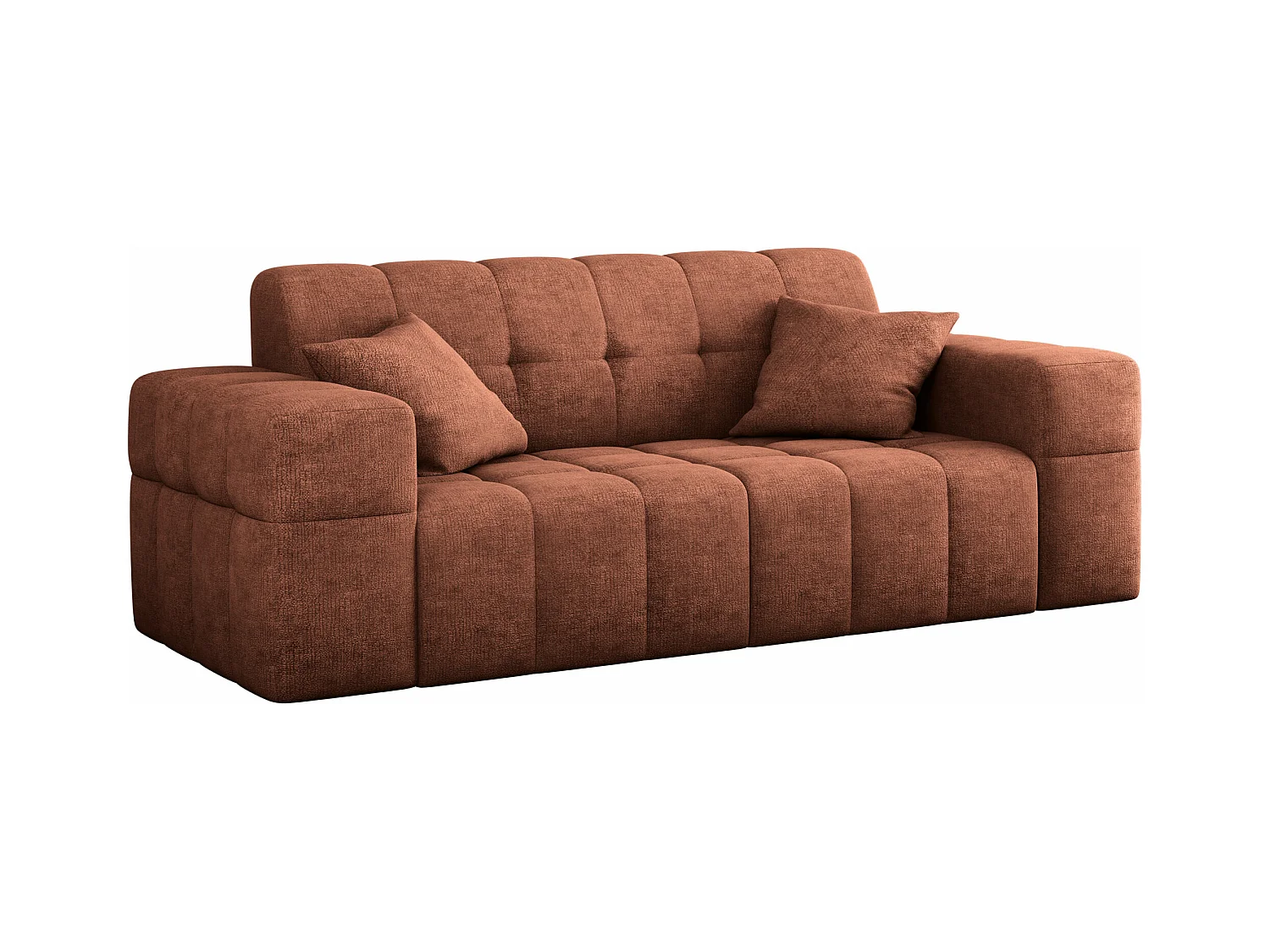 Sofa 2 sitzer Couch serie NIMES stilvol Stoff Perfect Harmony Kupfer