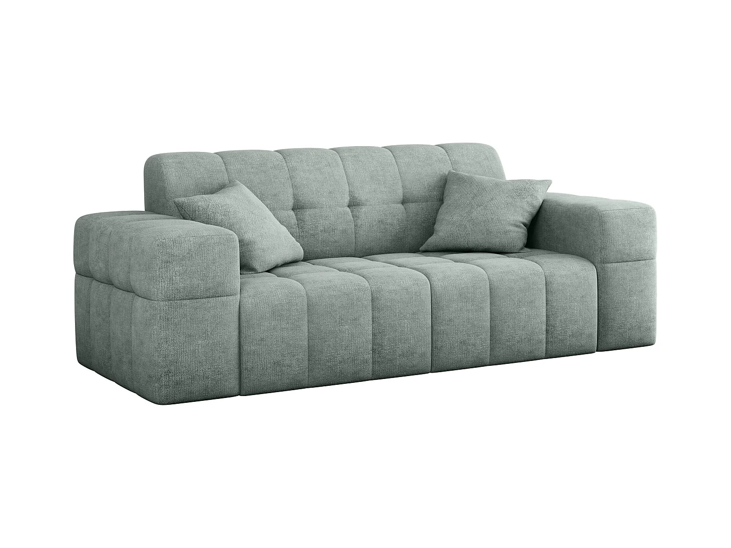 Sofa 2 sitzer Couch serie NIMES stilvol Stoff Perfect Harmony Mintz