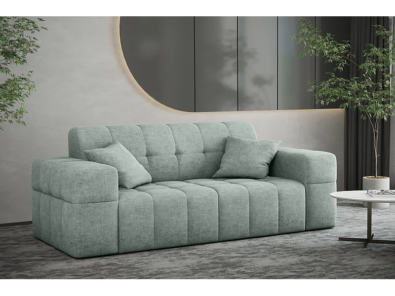 Divano 2 posti Couch serie NIMES tessuto elegante Perfect Harmony Mintz