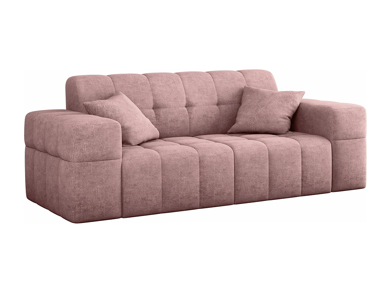Sofa 2 sitzer Couch serie NIMES stilvol Stoff Perfect Harmony Rosa