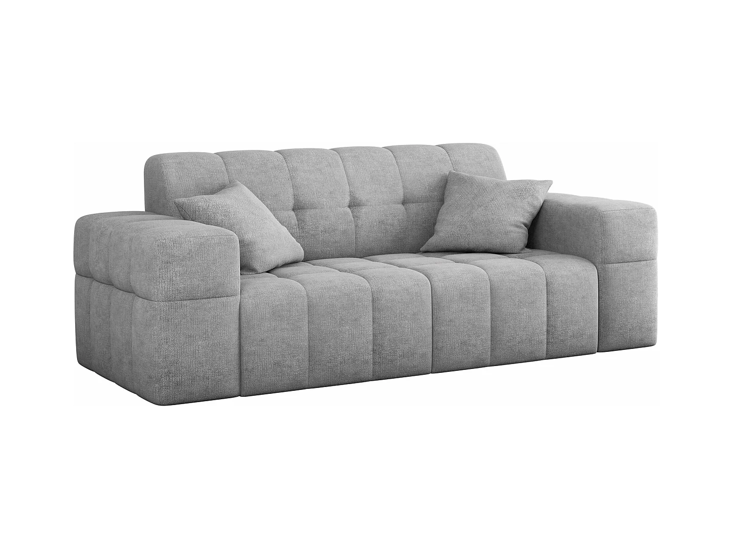 Canapé 2 places série NIMES tissu élégant Perfect Harmony Grey