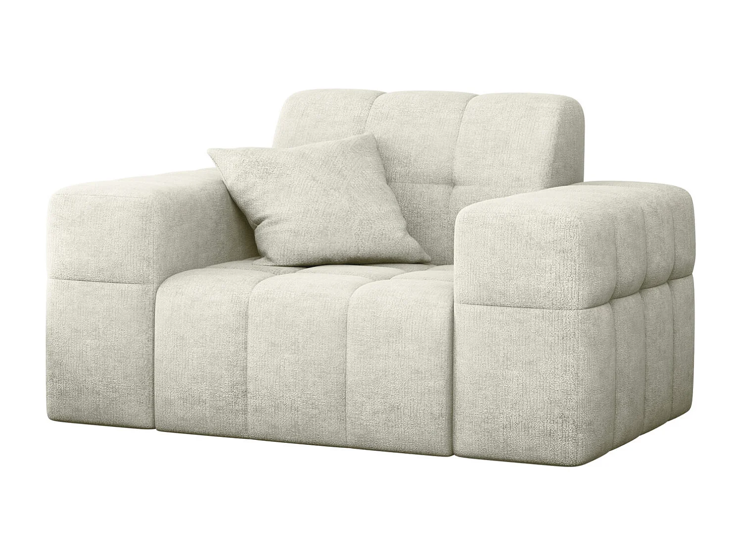 Fauteuil série NIMES tissu élégant Perfect Harmony Cream