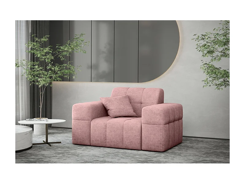 Fauteuil série NIMES tissu élégant Perfect Harmony Pink