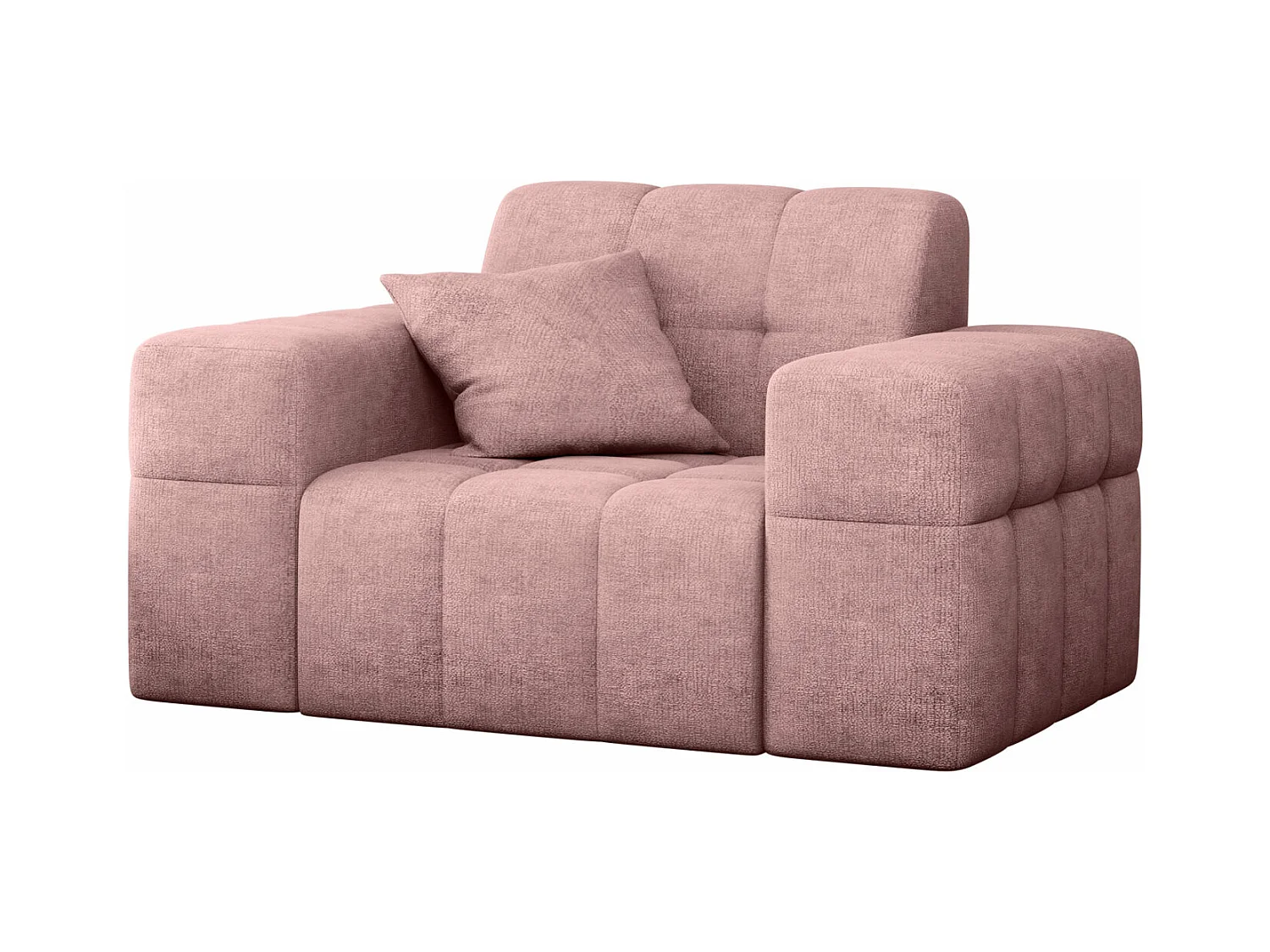 Fauteuil série NIMES tissu élégant Perfect Harmony Pink
