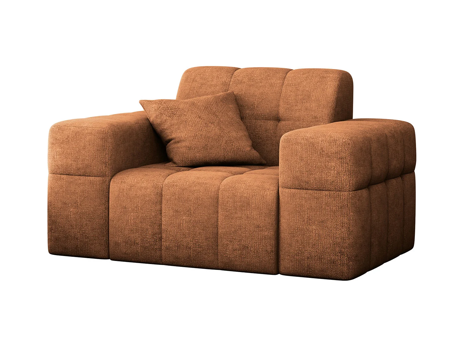 Fauteuil série NIMES tissu élégant Perfect Harmony Orange