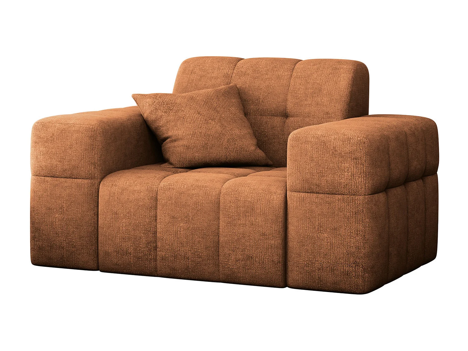 Fauteuil série NIMES tissu élégant Perfect Harmony Orange