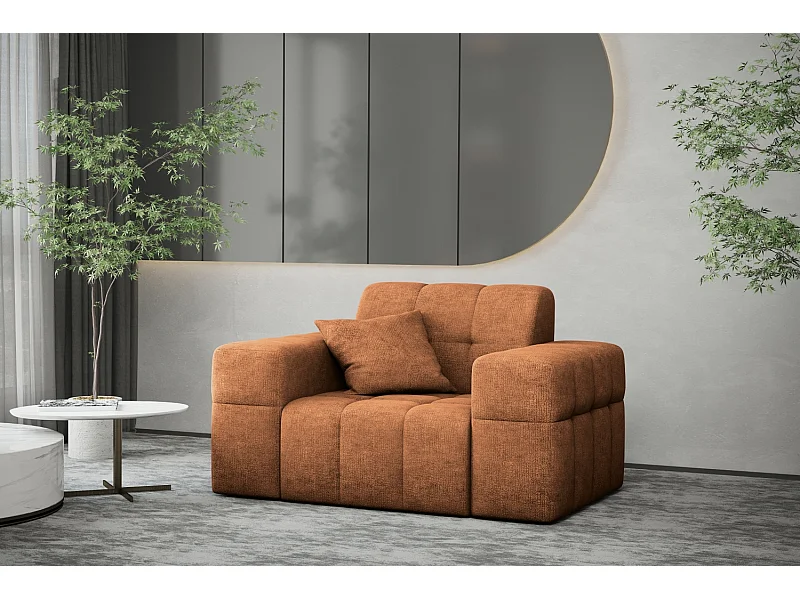 Fauteuilserie NIMES stijlvolle stof Perfect Harmony Orange