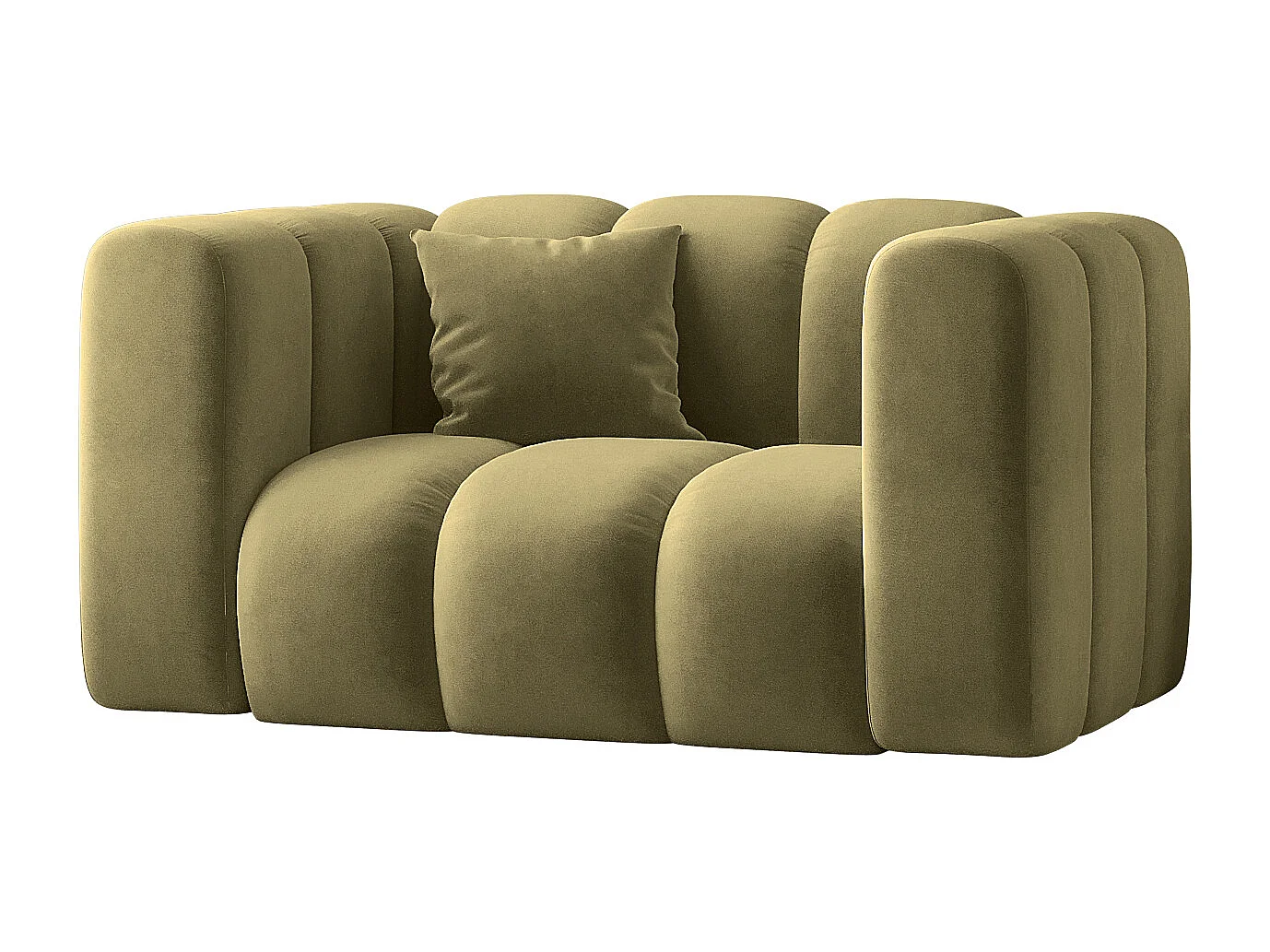 Fauteuil, Canapé Grand modulable tissu Salvador Olive