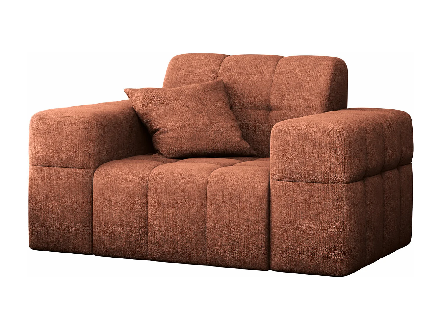 Fauteuil série NIMES tissu élégant Harmonie Parfaite Cuivre