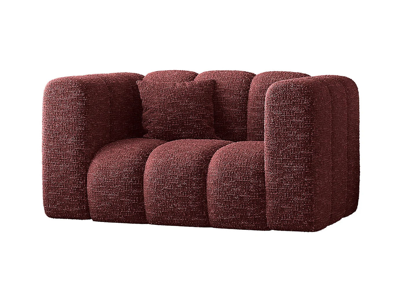 Sessel, Sofa Grand modular stoff Haga Rotwein