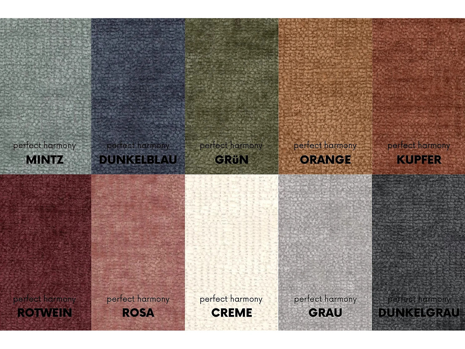 Ensemble de canapés 3+2+1 série NIMES tissu élégant Perfect Harmony Green