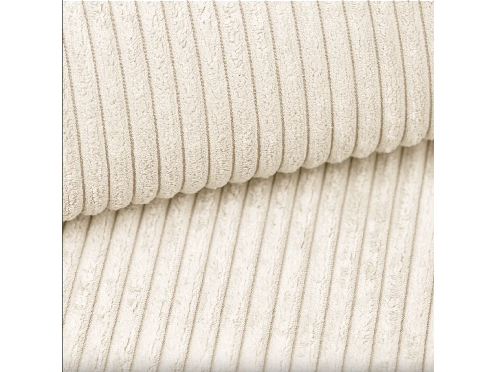 Lit boxspring avec sommier et surmatelas VIESTA tissu Poso Ecru 120x200 cm H3-Bonell